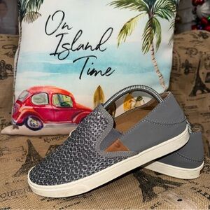 Olukai Women'S Pehuea Pa'I | Charcoal / Mo‘O Size 9
In Good Condition